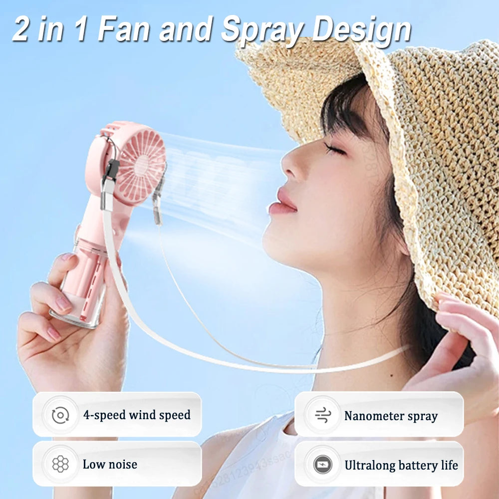 BreezeMist Portable Fan